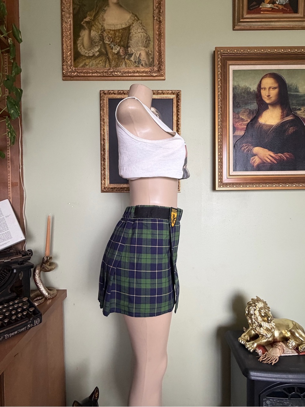 Sport Kilt Plaid Short Skirt Woman’s Size S Preppy Old Money Academia Clueless - Picture 7 of 16